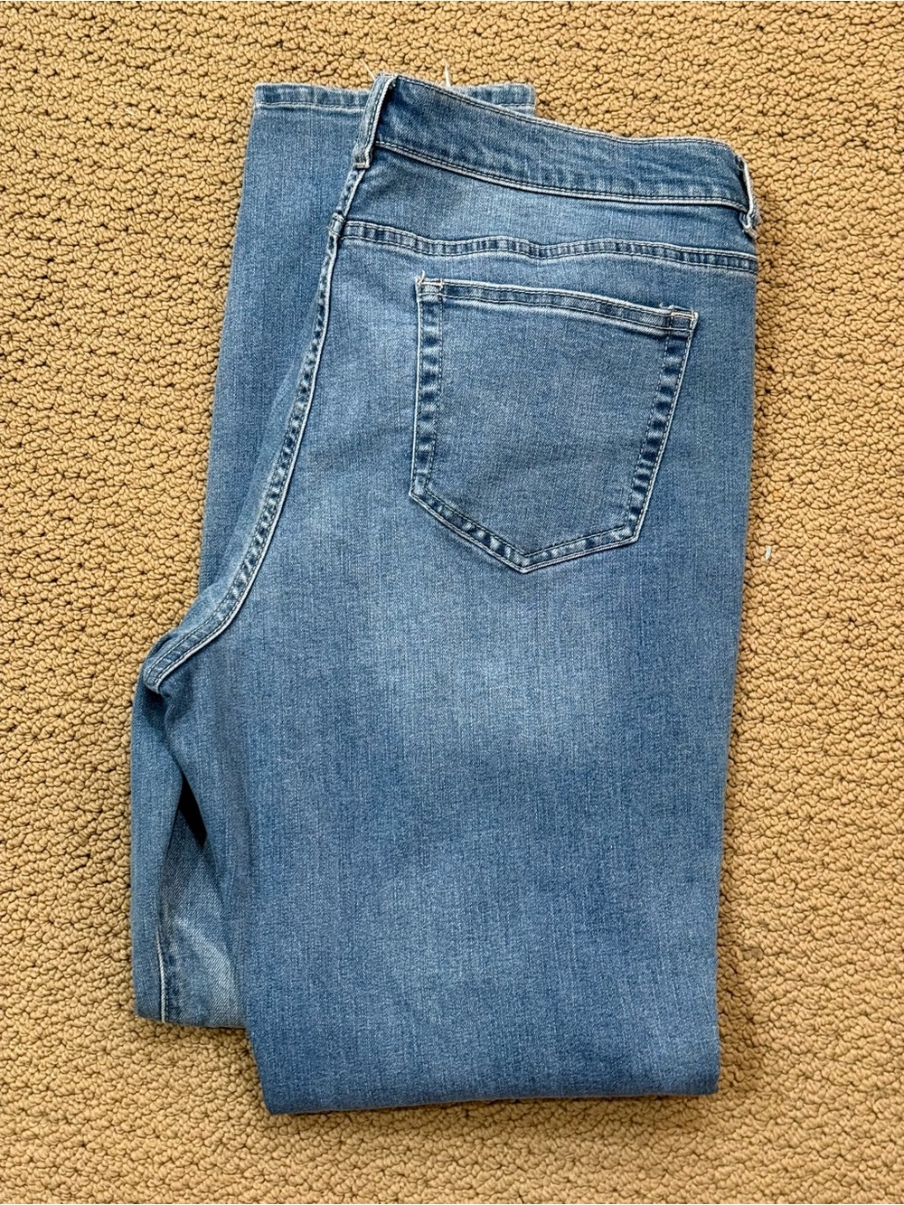 New York & Company Light Blue Distressed Boyfriend Jeans - Picture 3 of 5